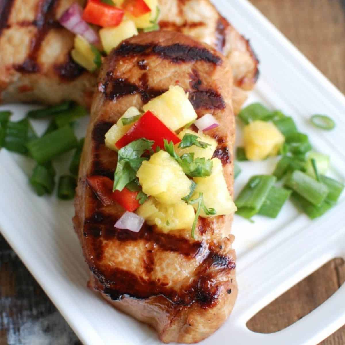 Grilled Hawaiian Pork Chops