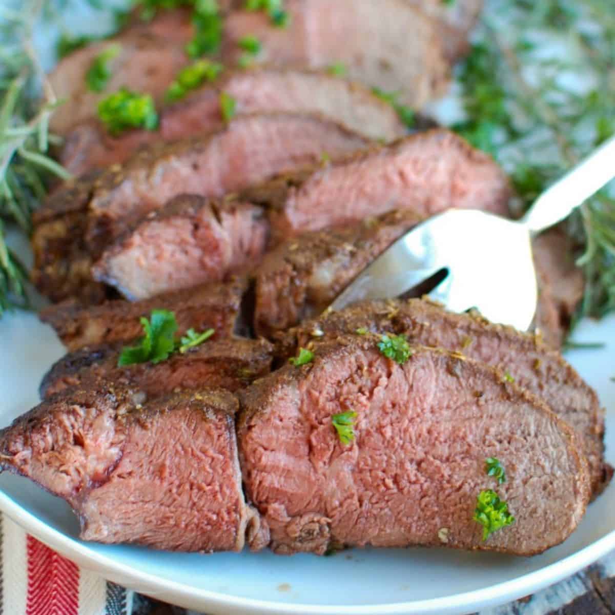 Mediterranean Crusted Sirloin Beef Roast