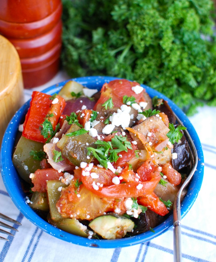 Greek Roasted Vegetables {Briami}