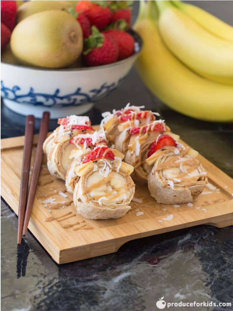 Banana Sushi Rolls