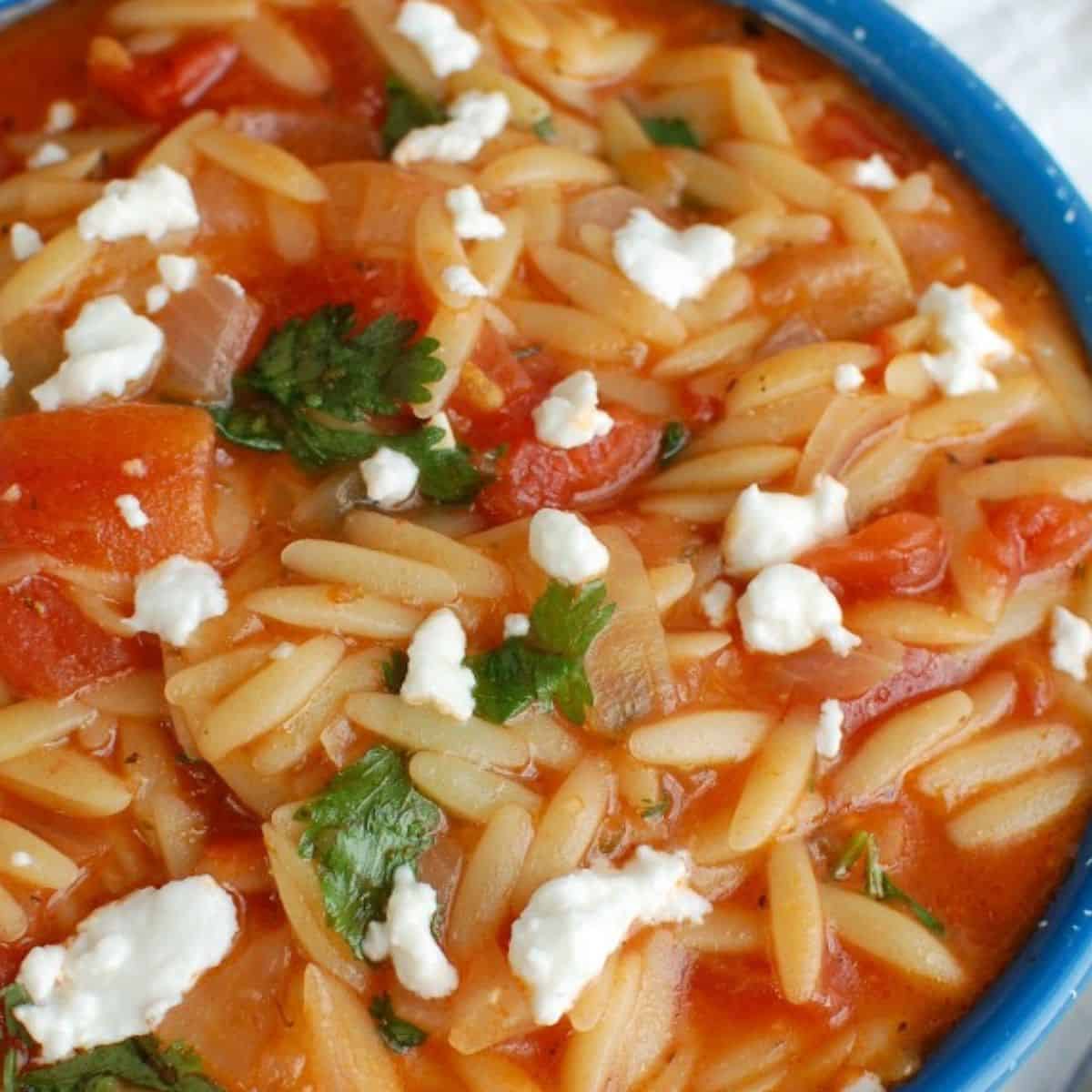 One Pot Creamy Tomato Herb Orzo
