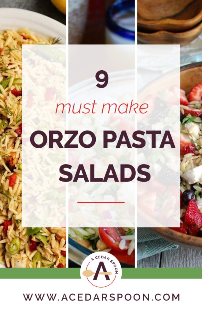 9 Must Make Orzo Pasta Salads