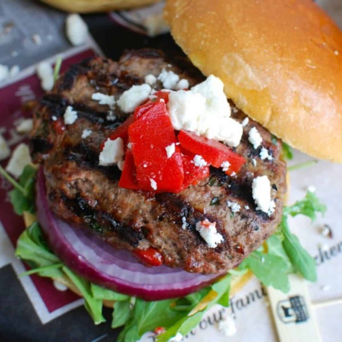 Easy Mediterranean Hamburgers