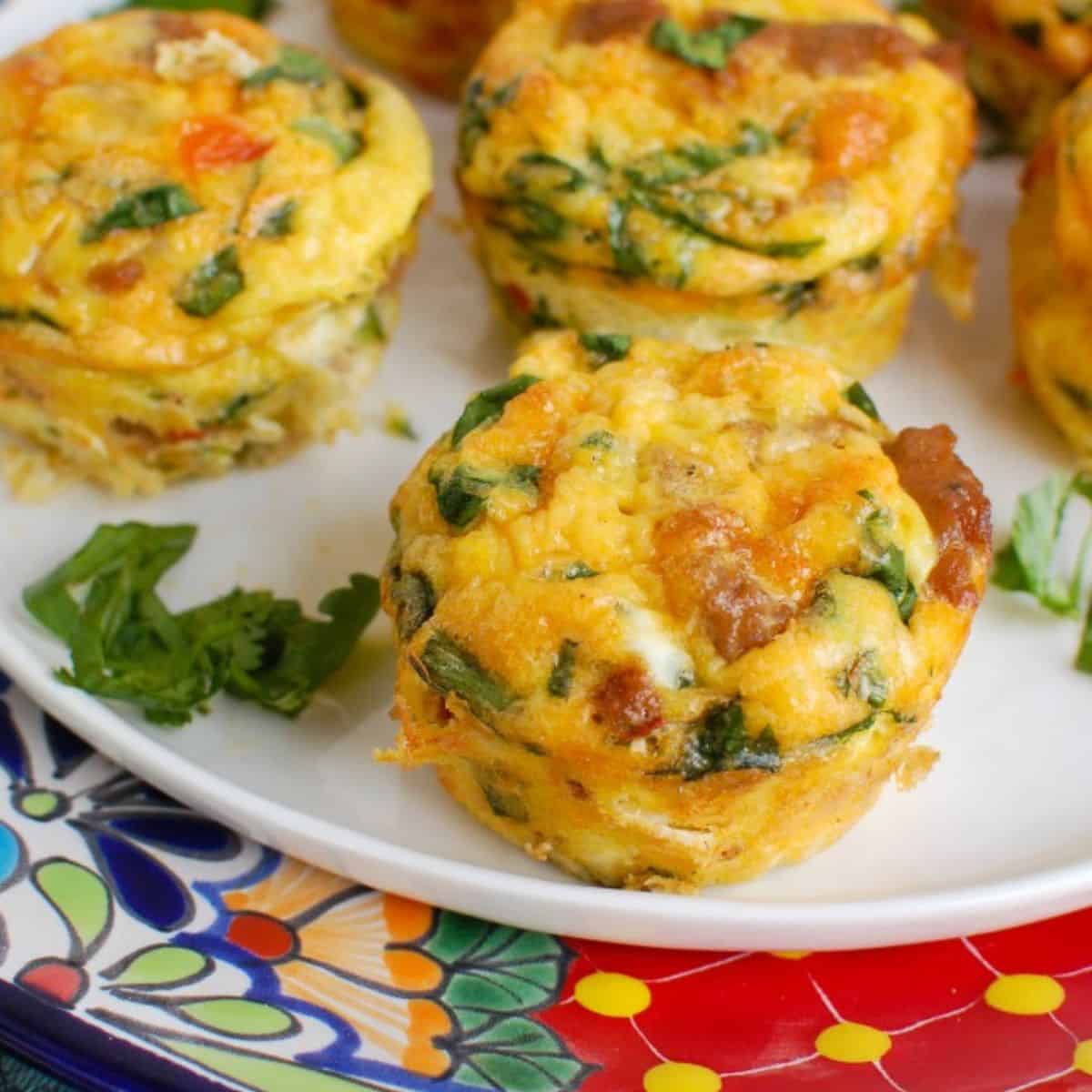 Southwestern Turkey Sausage Egg Cups