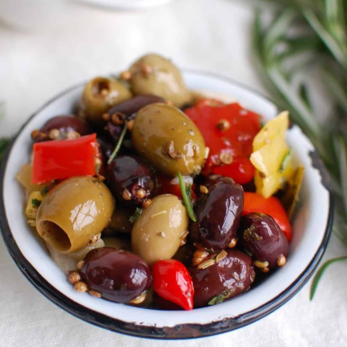 Lemon Marinated Olives