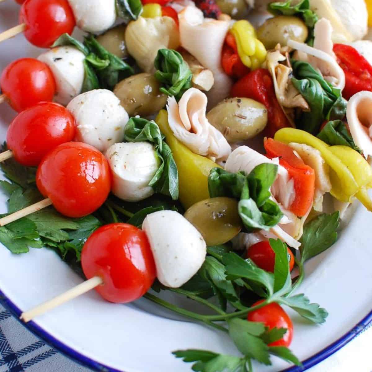 Mediterranean Antipasto Skewers