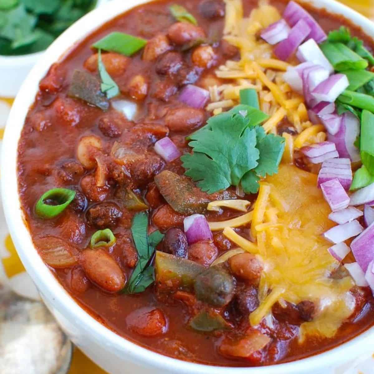Slow Cooker Vegetarian Chili