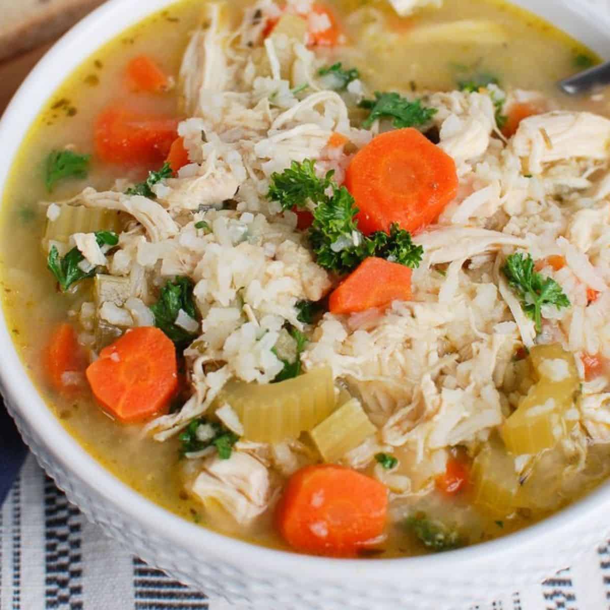 Crock Pot Chicken and Rice Soup Recipe