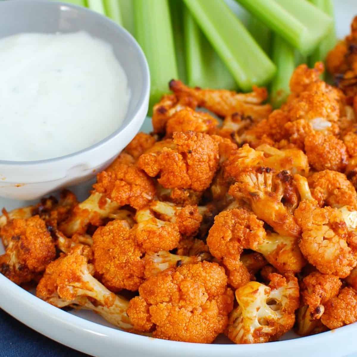 Air Fryer Buffalo Cauliflower