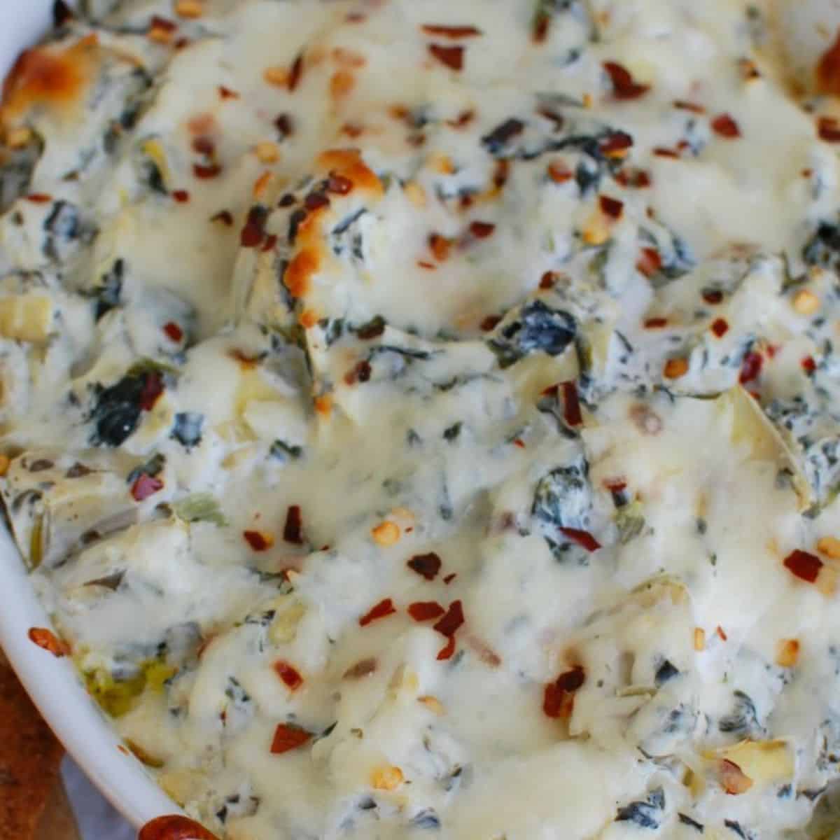 Lemon Spinach Artichoke Dip