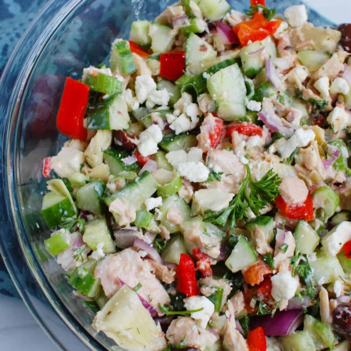 Mediterranean Tuna Salad with Greek Yogurt (No Mayo)