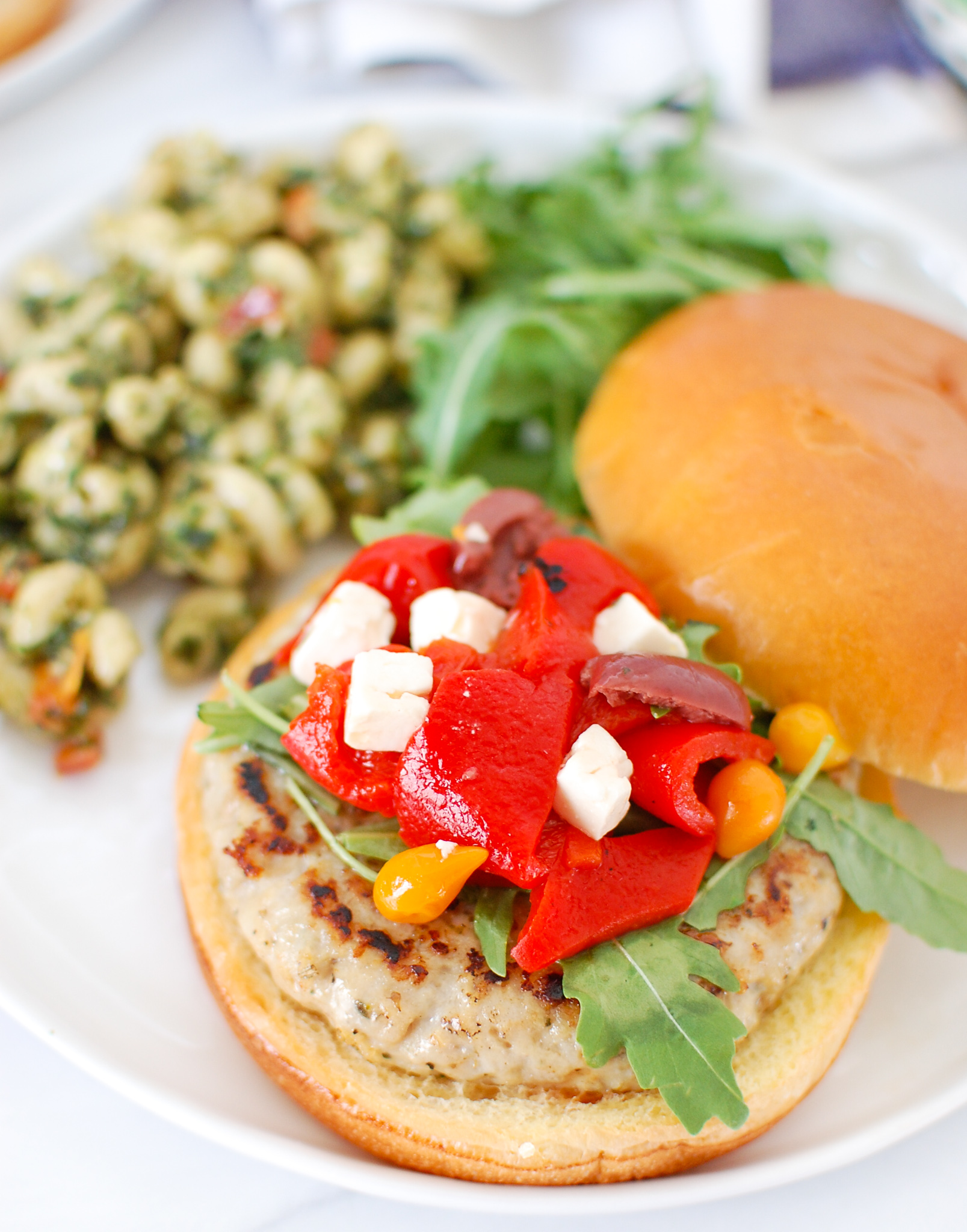 Greek Chicken Burgers