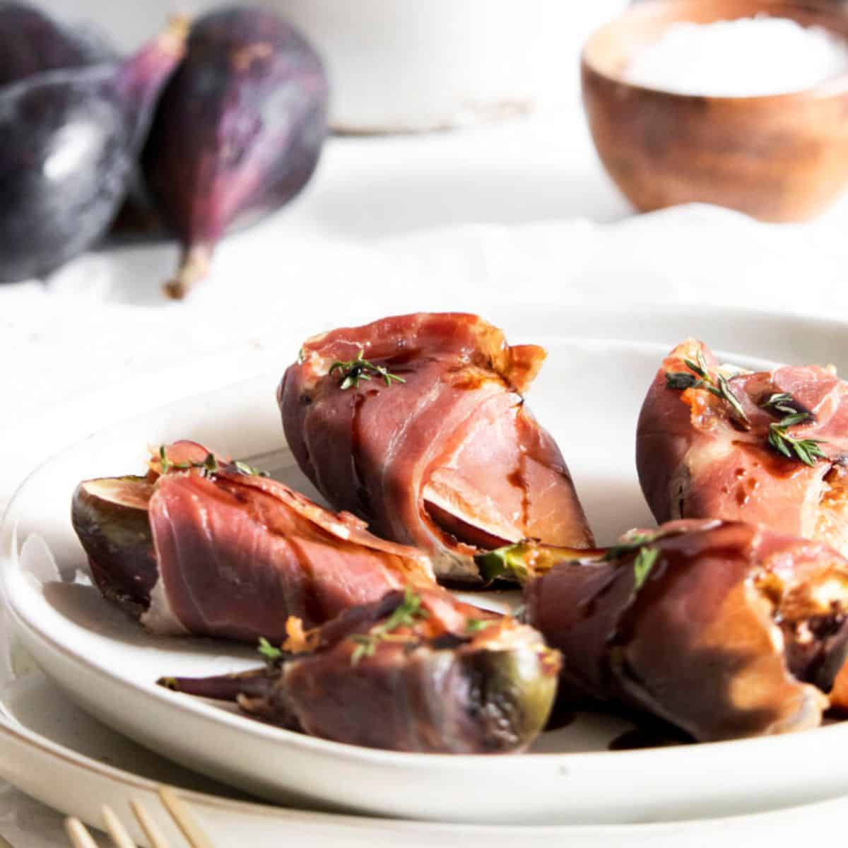 Goat Cheese Figs Wrapped in Prosciutto