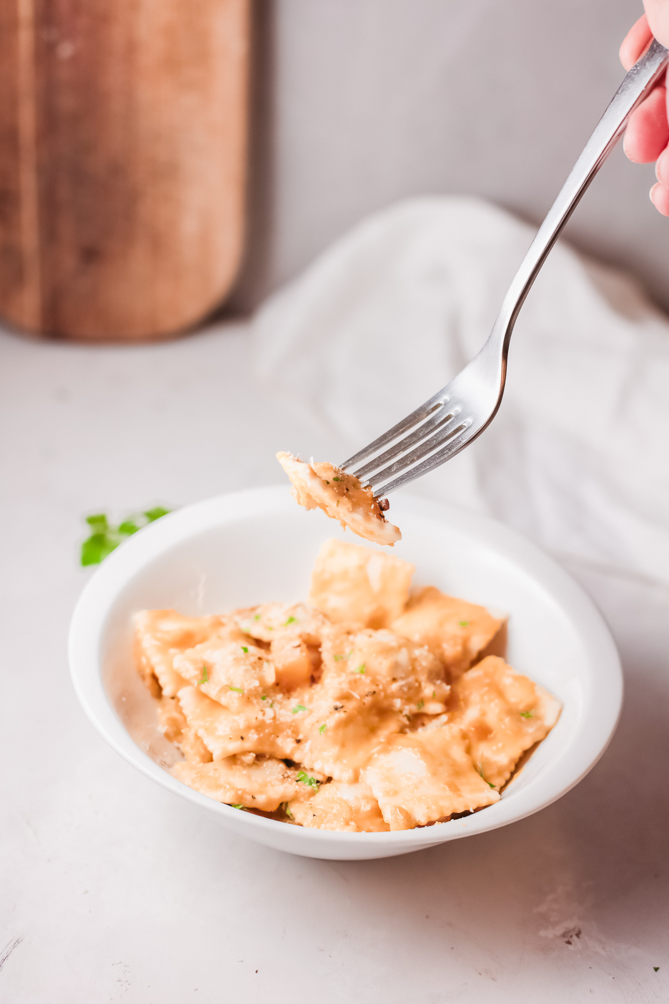 Creamy Pumpkin Ravioli