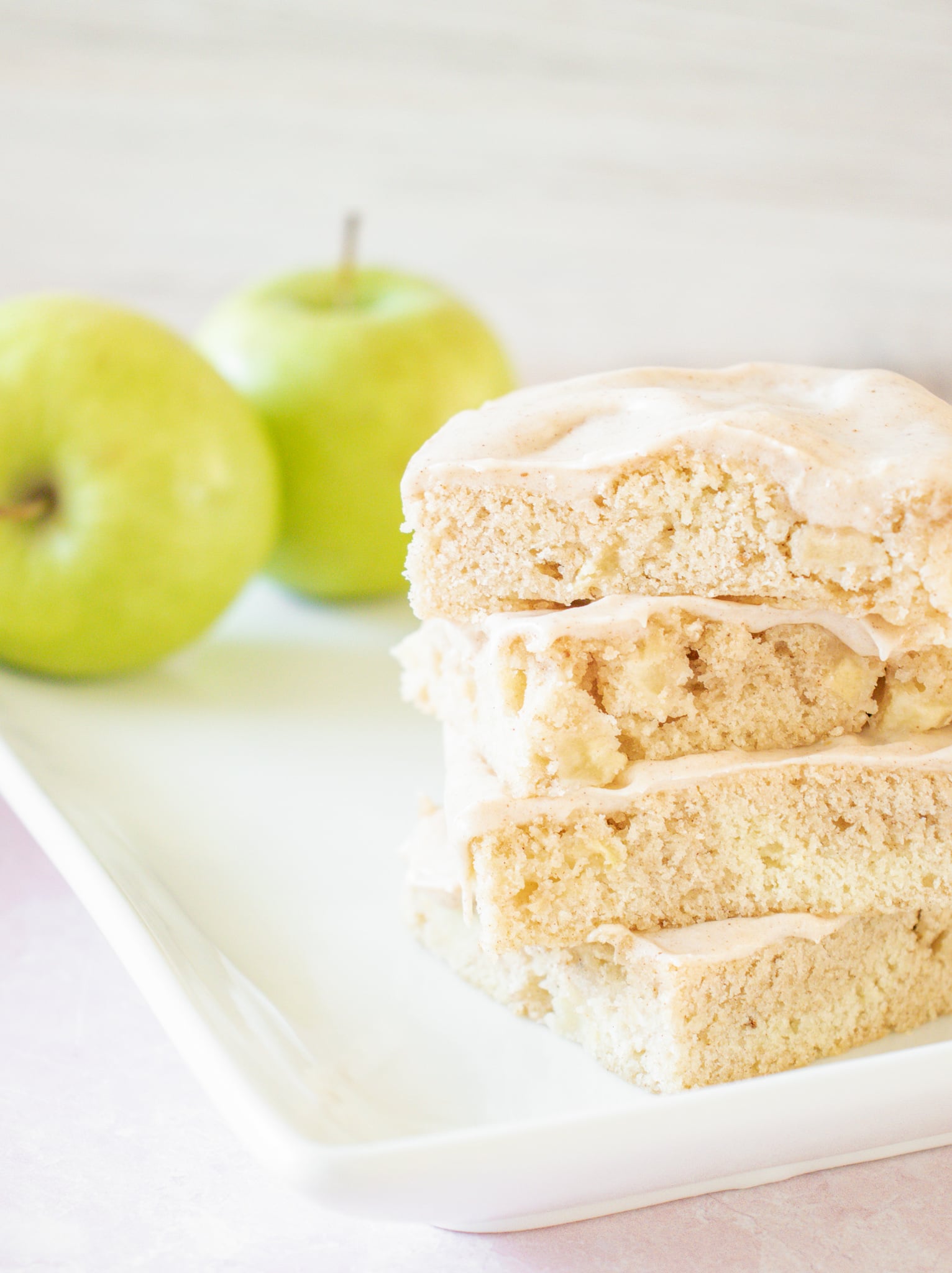 Apple Bars with Pumpkin Pie Spice Icing