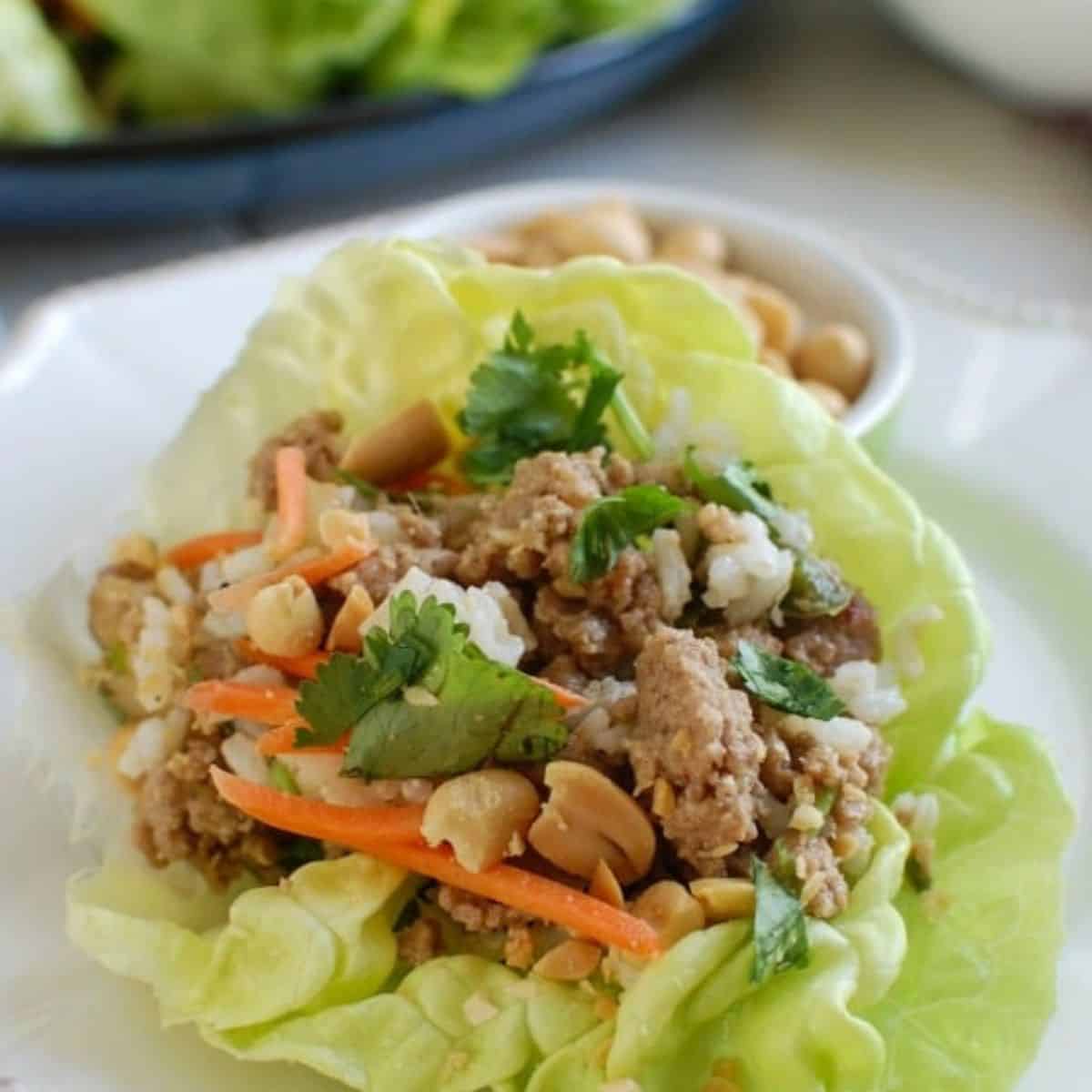 Thai Turkey Lettuce Wraps