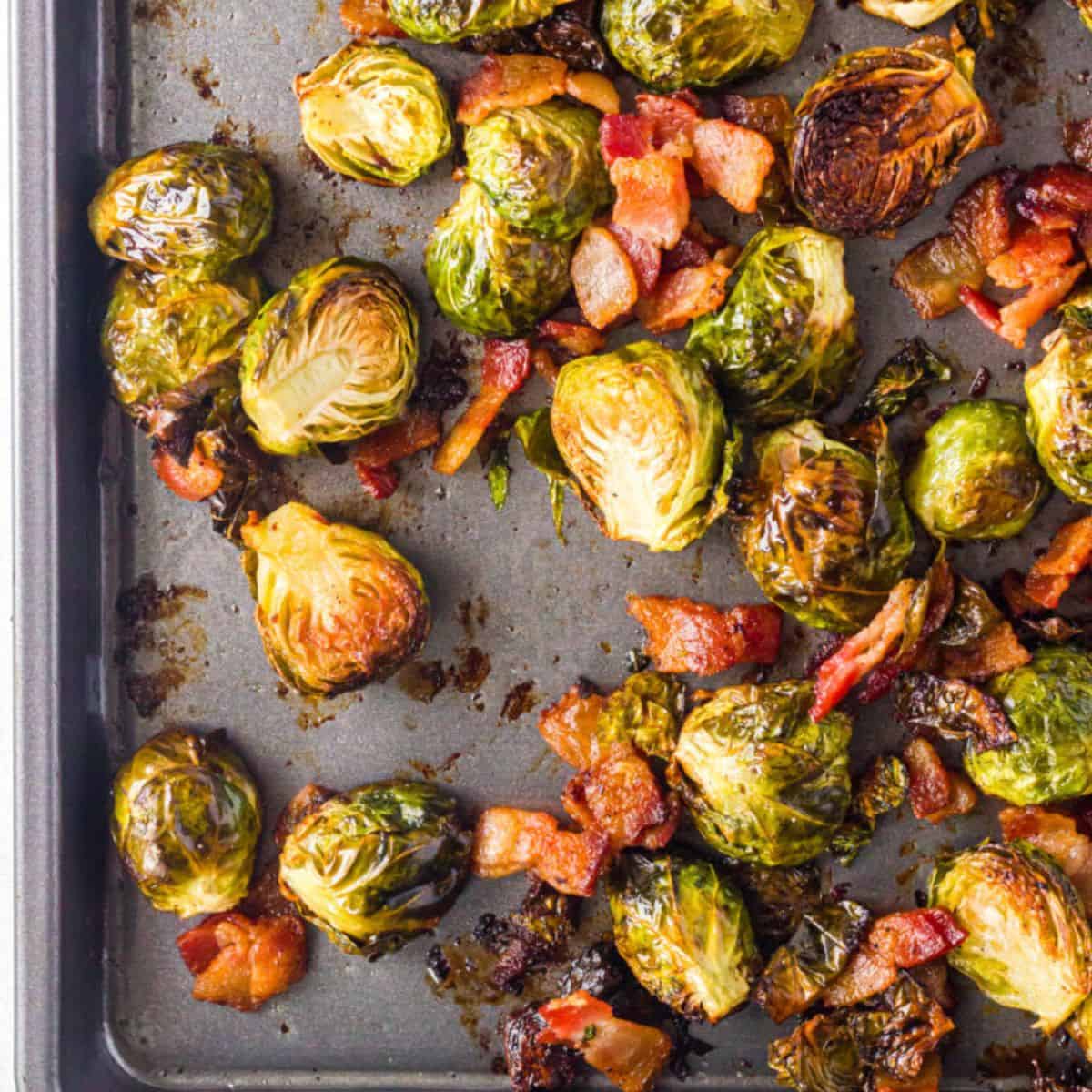 Roasted Brussels Sprouts with Bacon