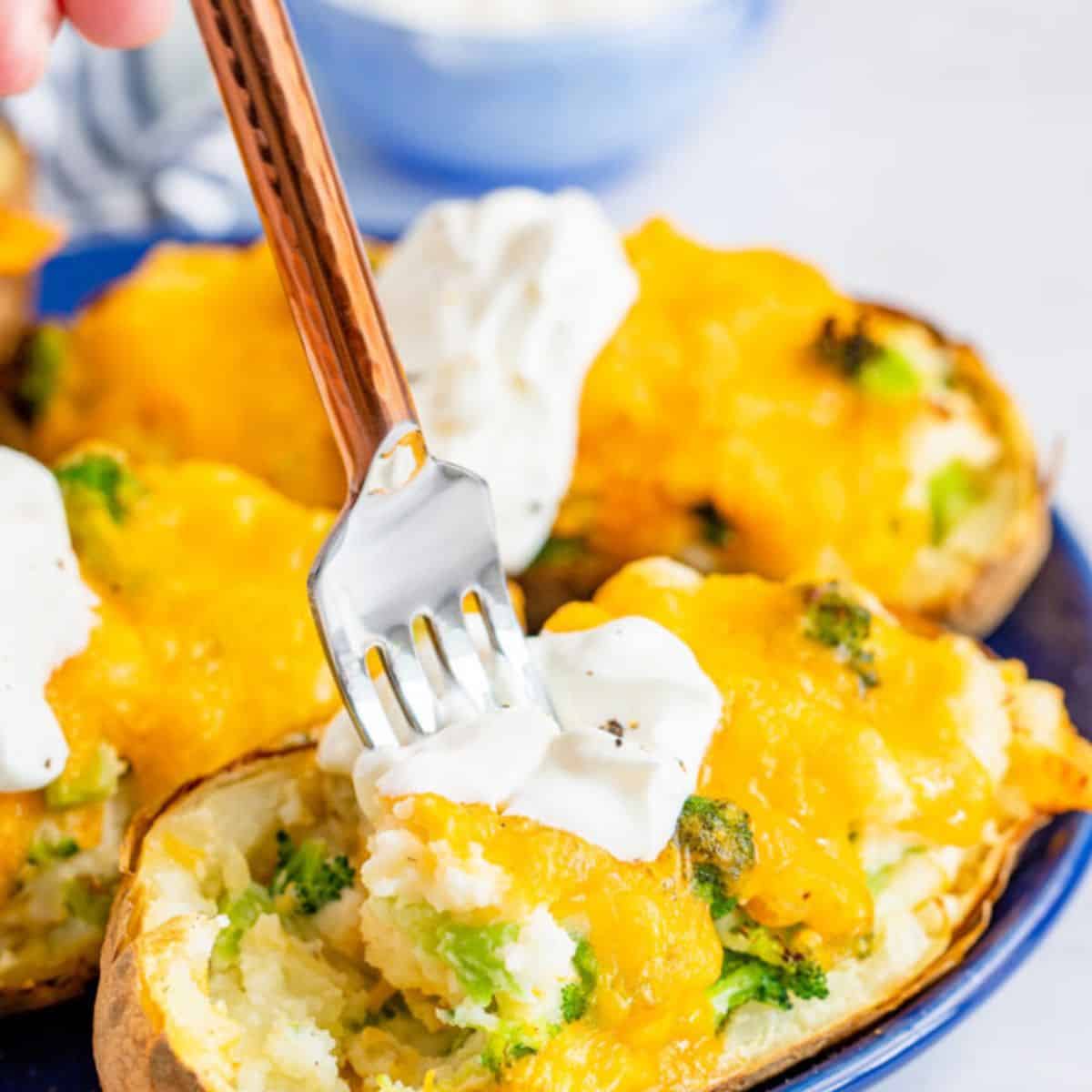 Air Fryer Twice Baked Potato