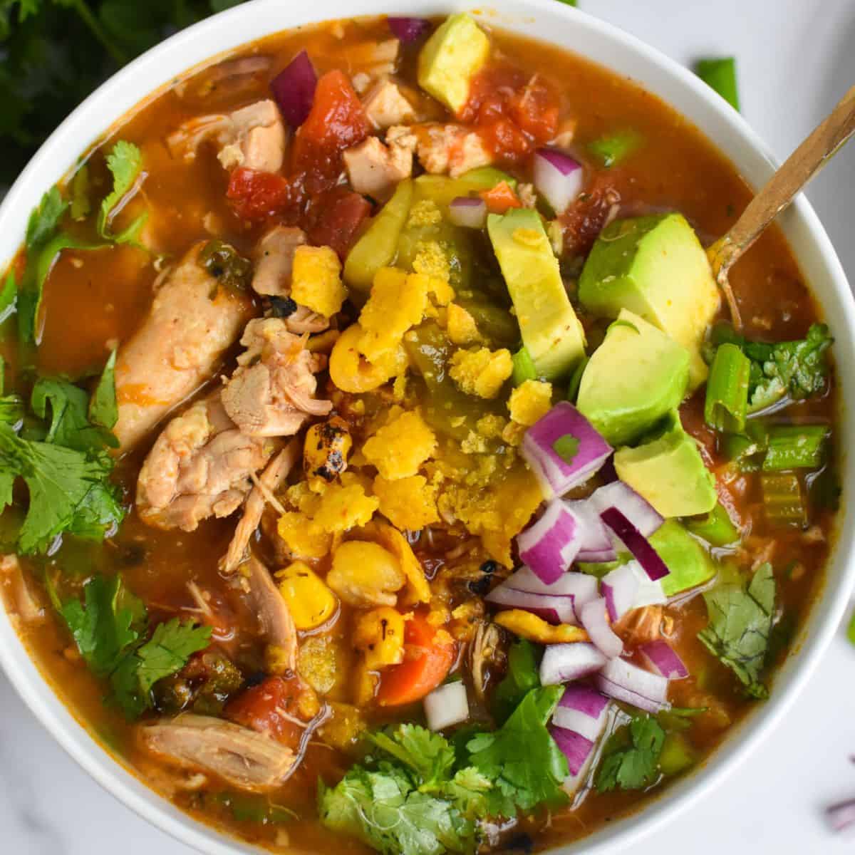 Green Chili Chicken Soup