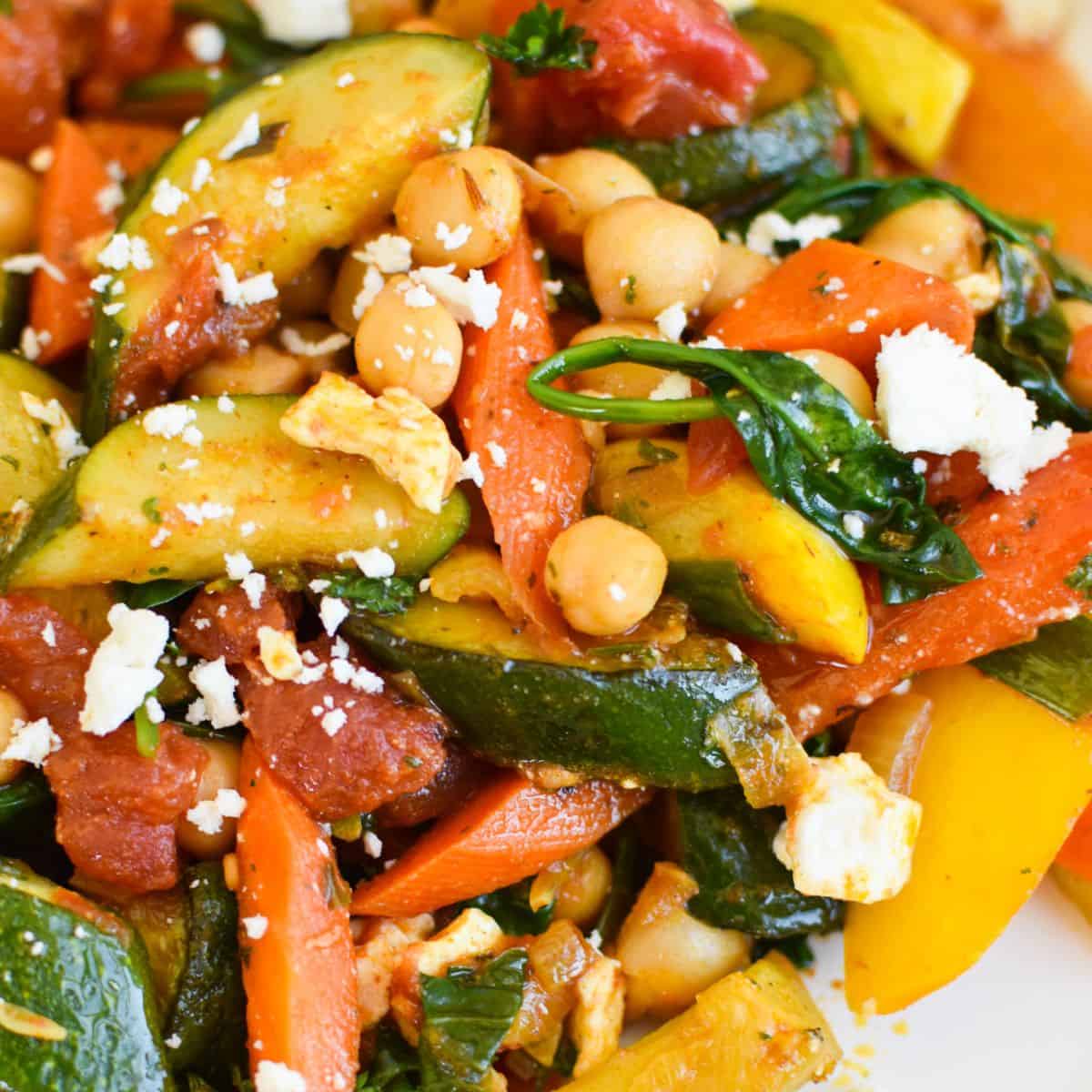 Mediterranean Chickpea Skillet