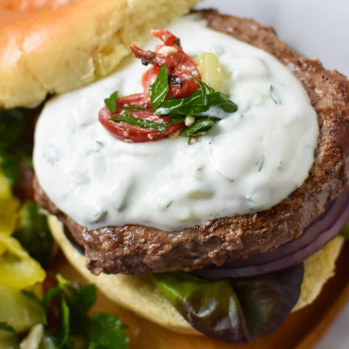 Easy Greek Burger Recipe