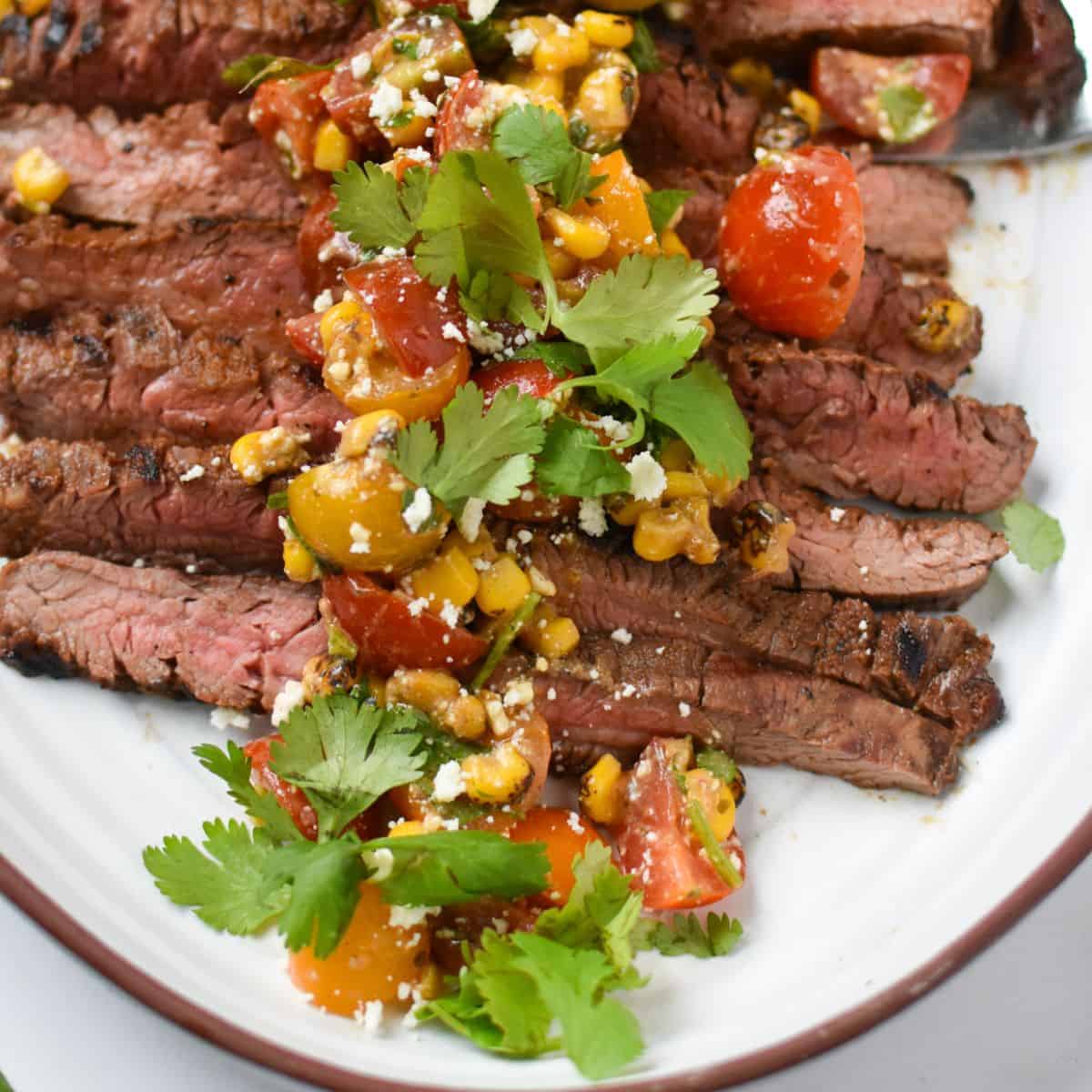 Grilled Flank Steak with Dry Rub