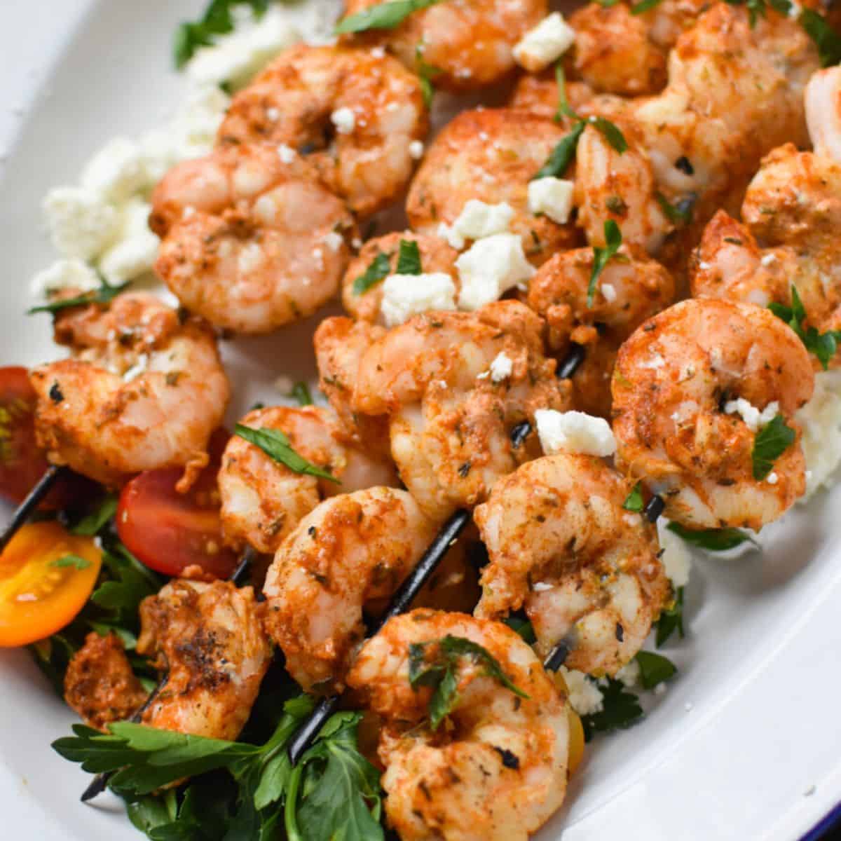 Mediterranean Grilled Shrimp Skewers