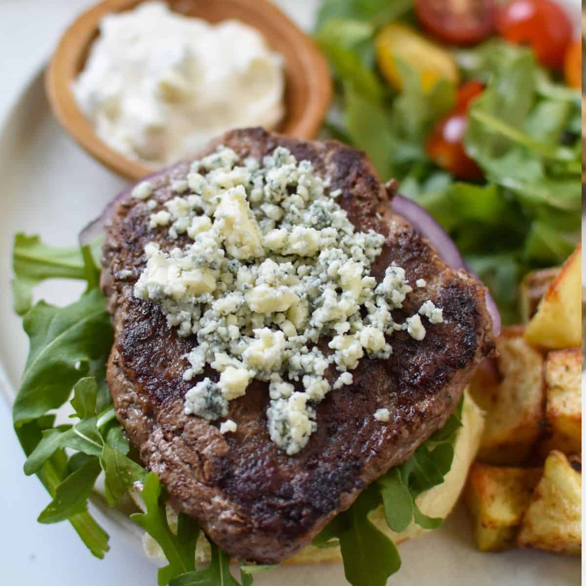 Easy Blue Cheese Burger