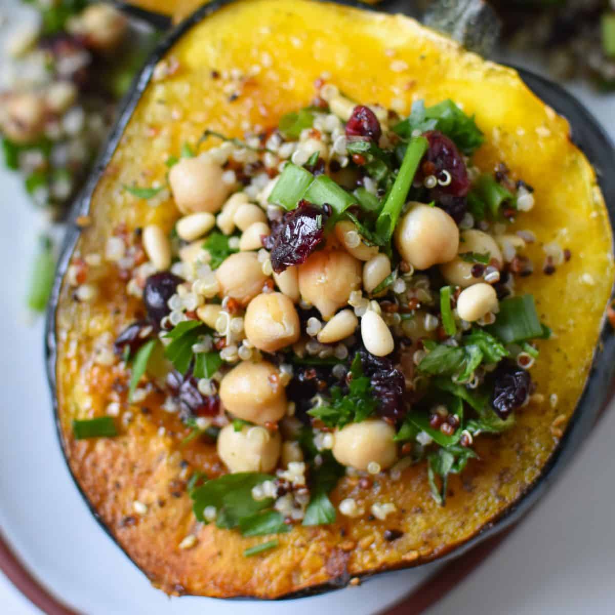 Mediterranean Stuffed Acorn Squash