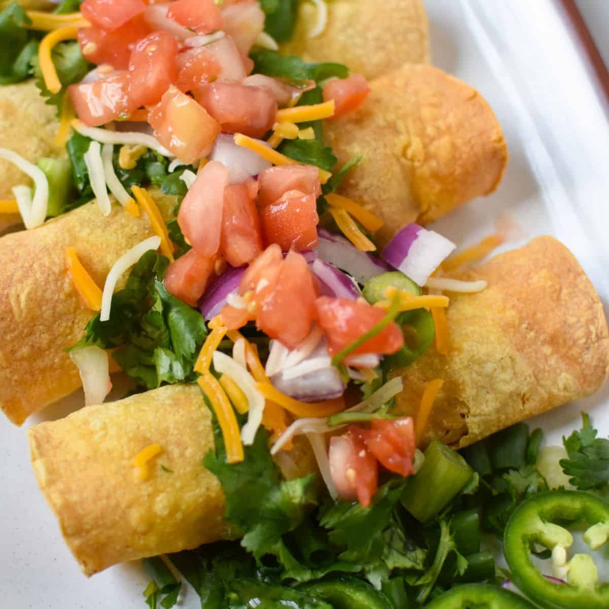 Air Fryer Pork Taquitos