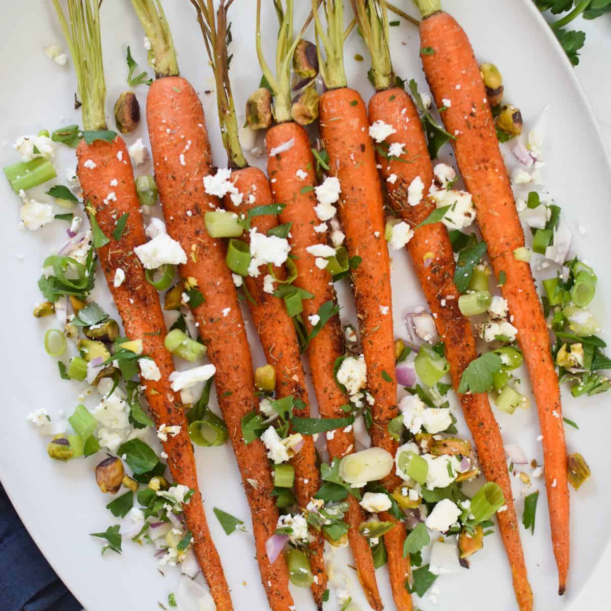 Roasted Carrots with Pistachios