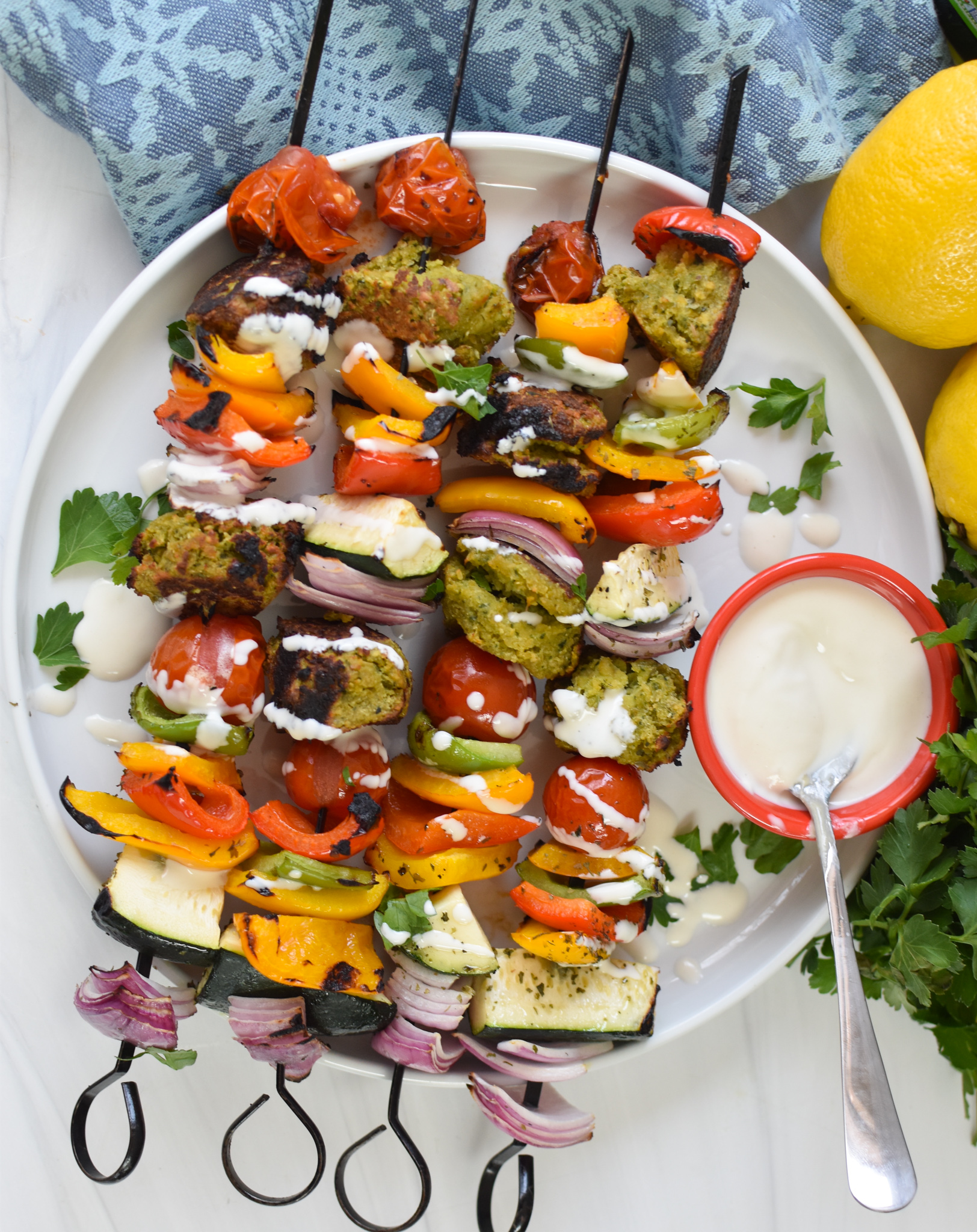 Falafel Vegetables Kabobs