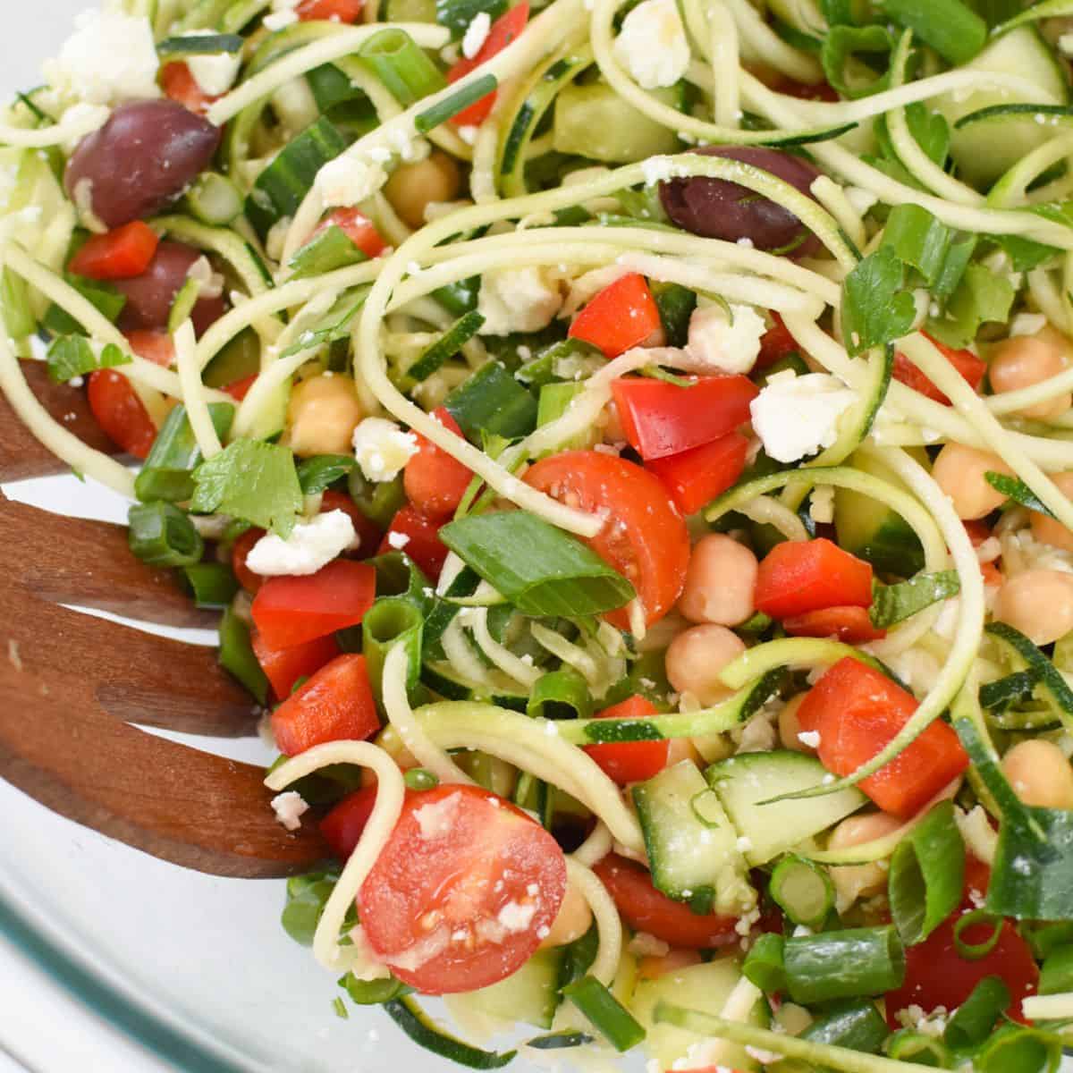 Mediterranean Zucchini Pasta Salad