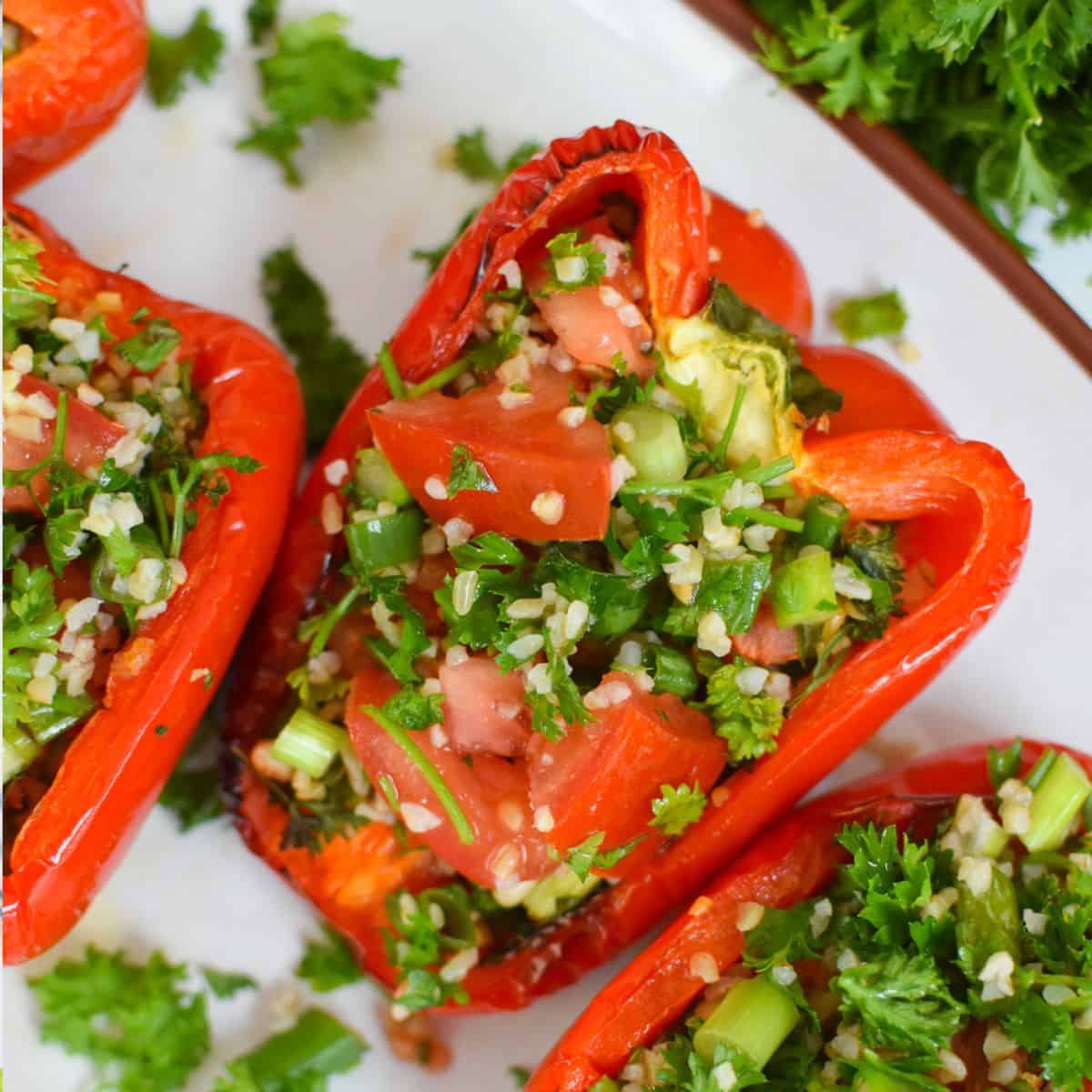 Tabbouleh Stuffed Peppers