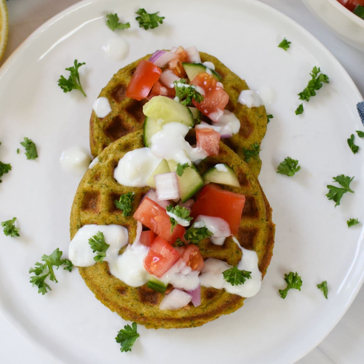 Falafel Waffles