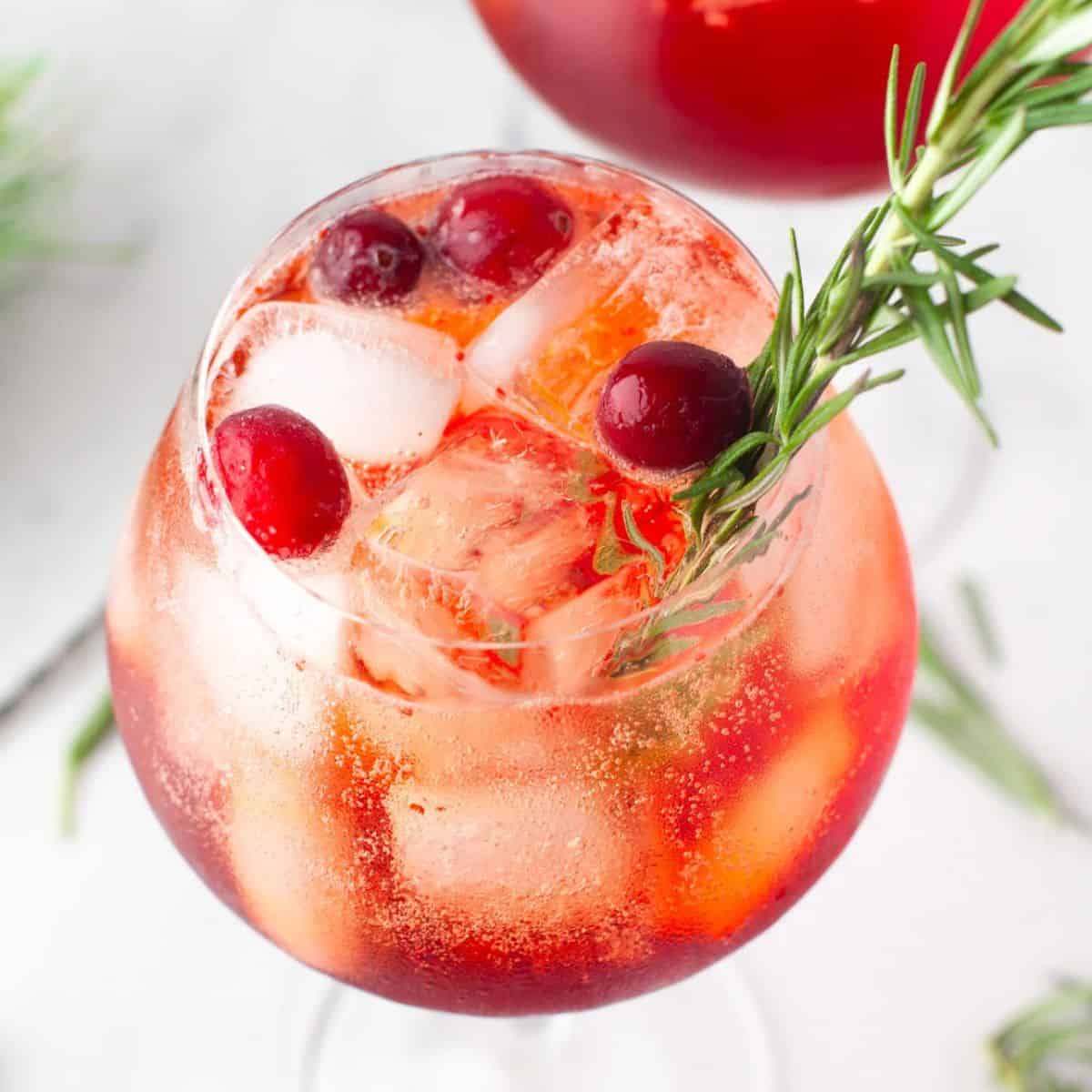 Cranberry Aperol Spritz