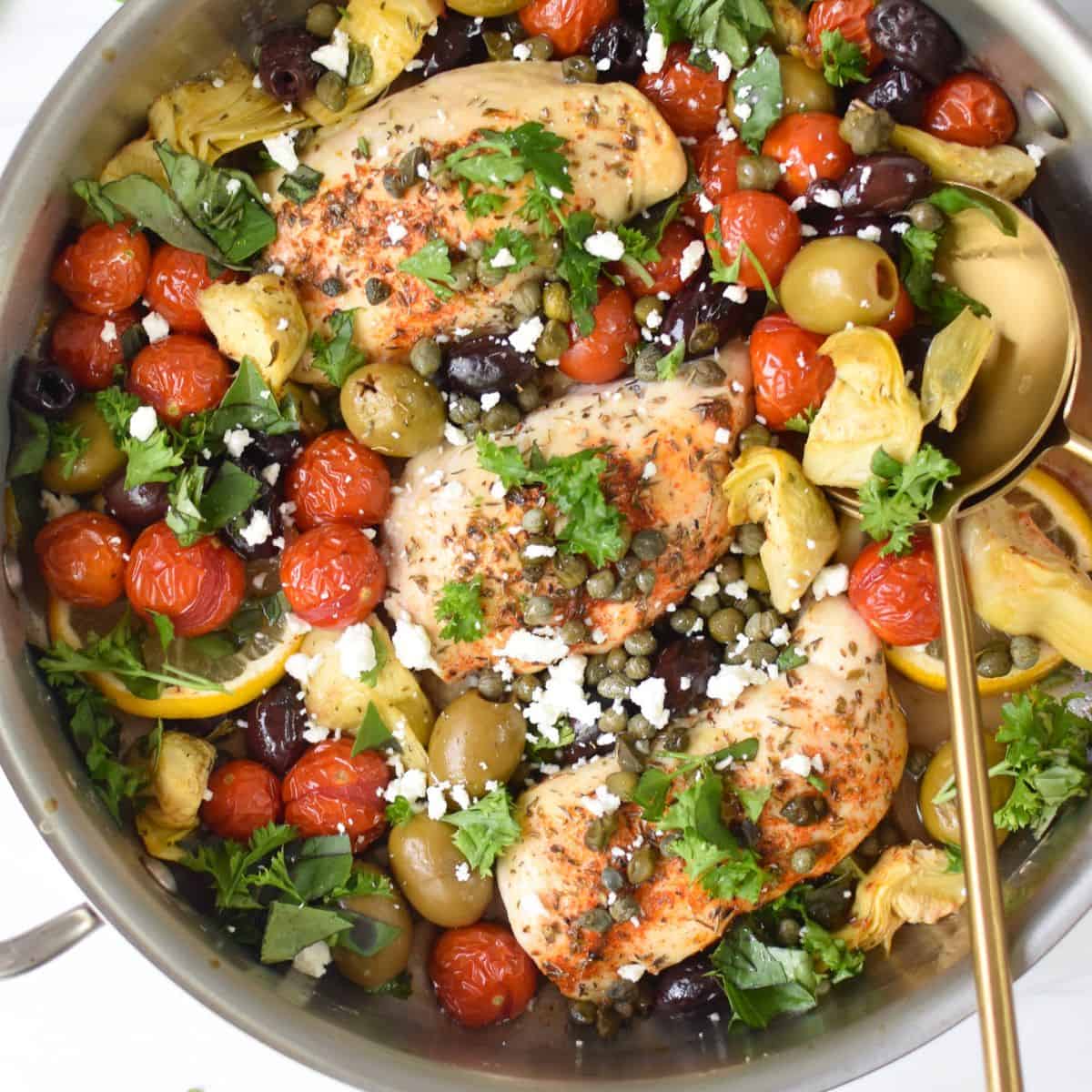 Mediterranean Skillet Chicken