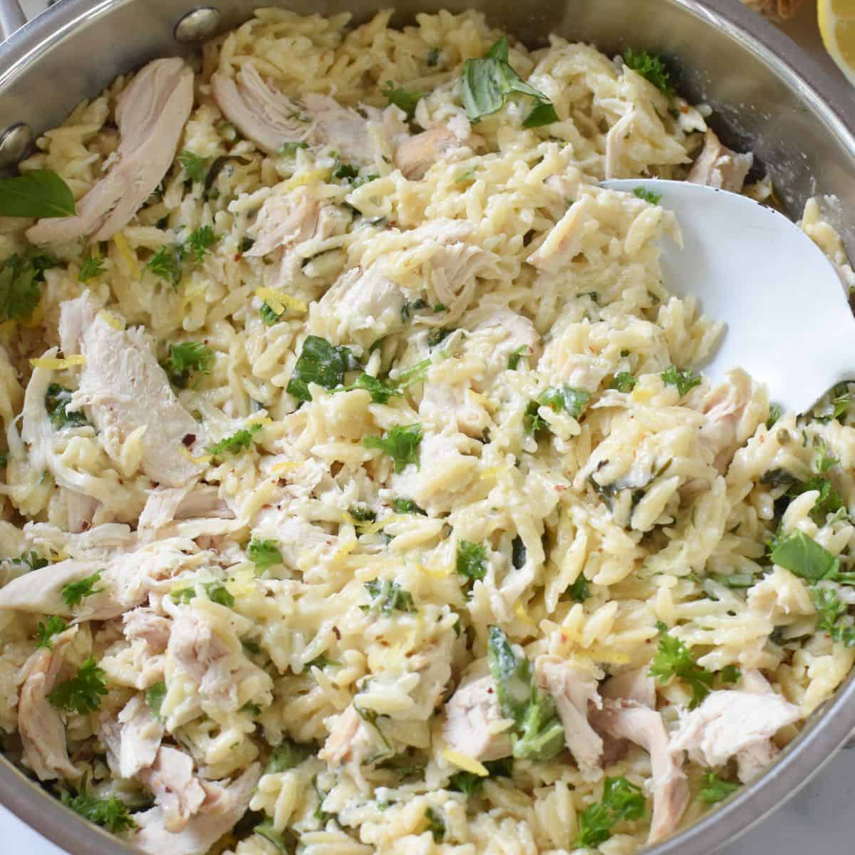Lemon Chicken Orzo