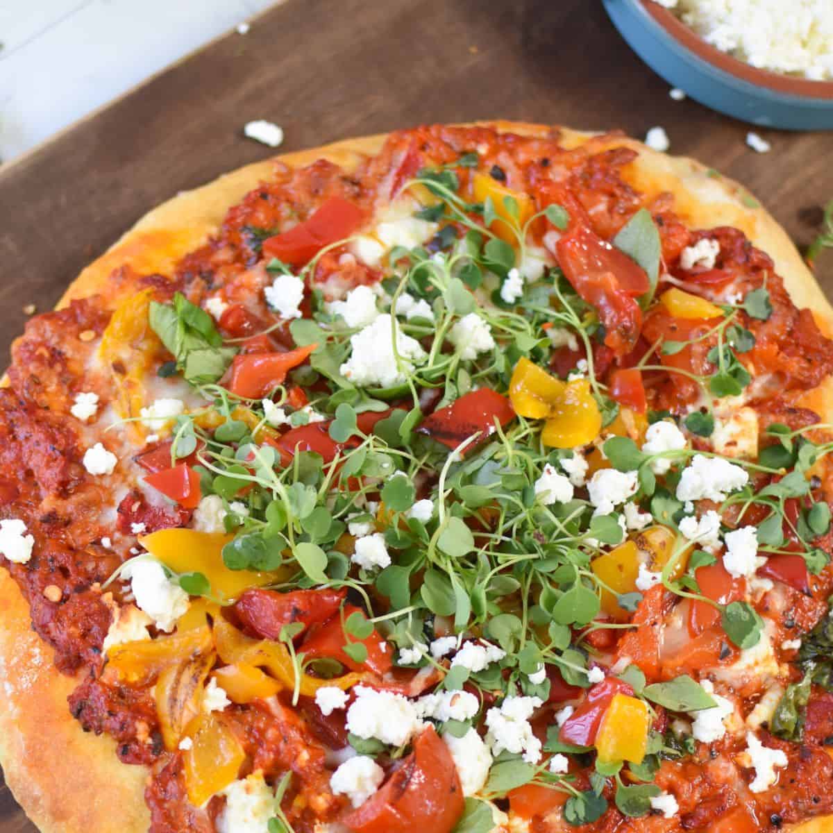 Cast Iron Mediterranean Pizza