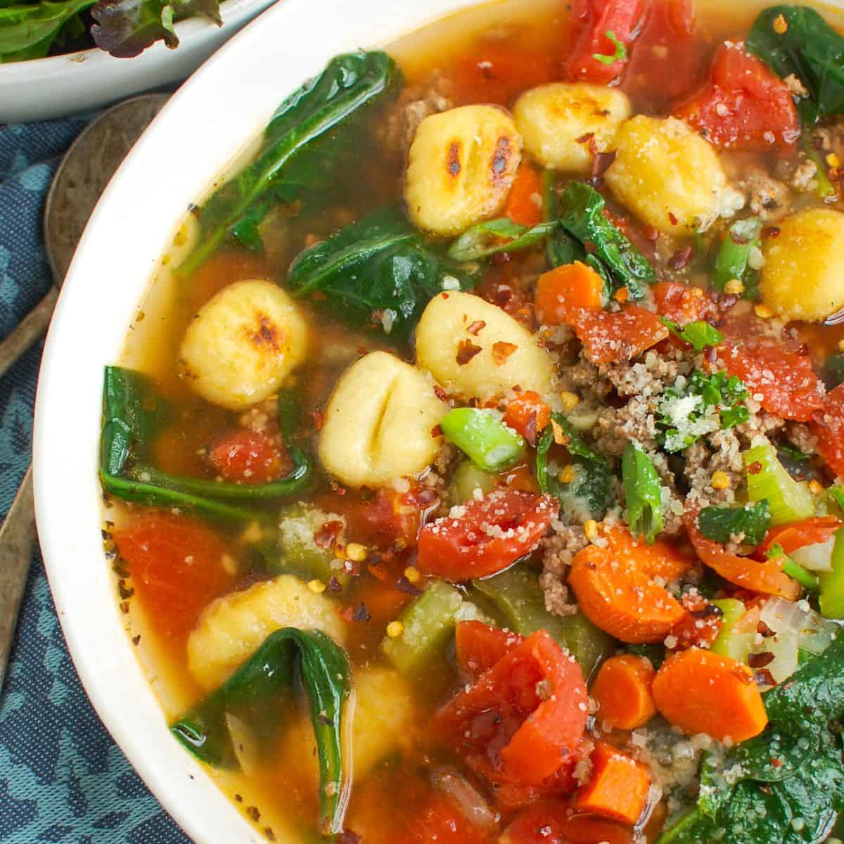 Easy Sausage Gnocchi Soup