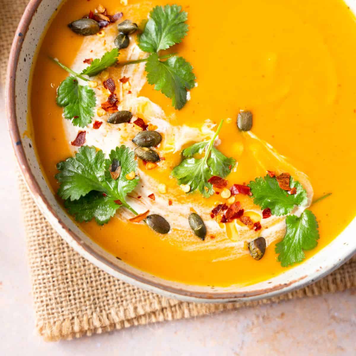 Creamy Roasted Pumpkin Soup
