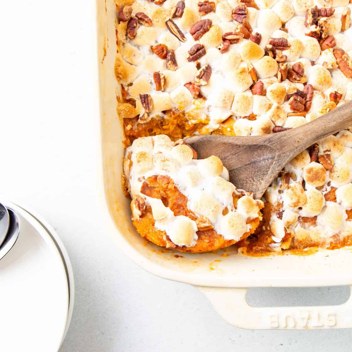 Sweet Potato Casserole with Marshmallows
