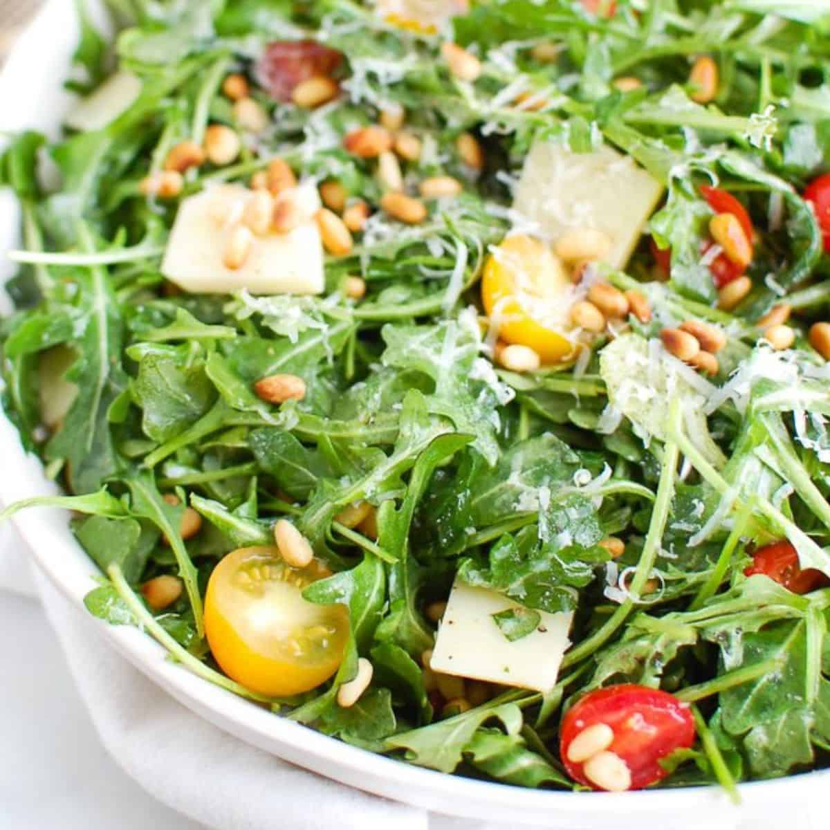 Lemon Arugula Salad Recipe with Parmesan Cheese