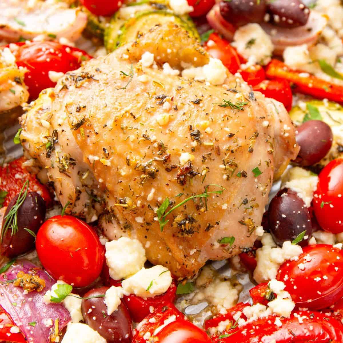 Mediterranean Sheet Pan Chicken