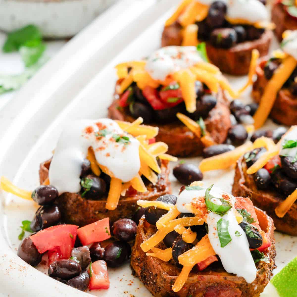 Southwestern Roasted Sweet Potato Rounds