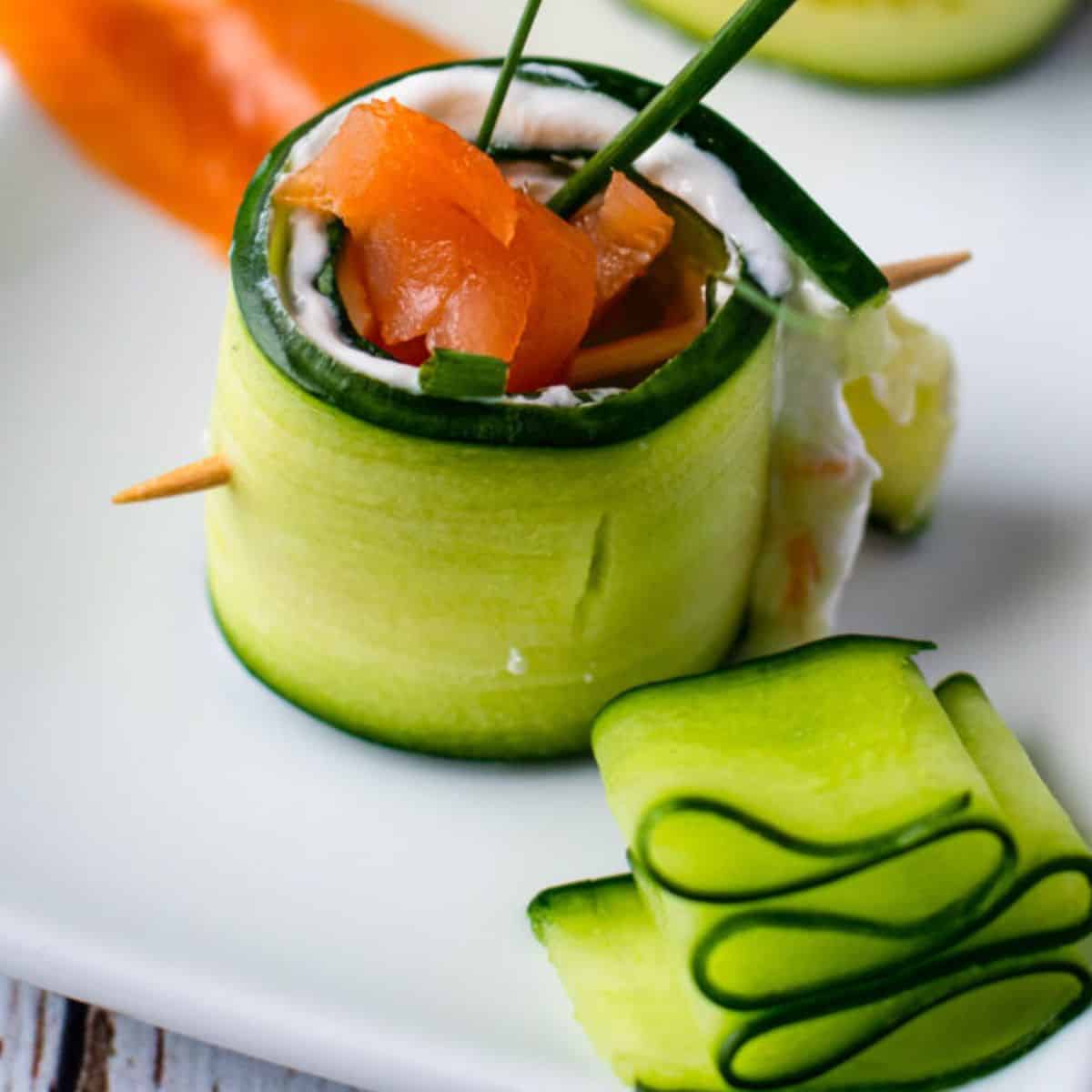 Smoked Salmon Cucumber Appetizer