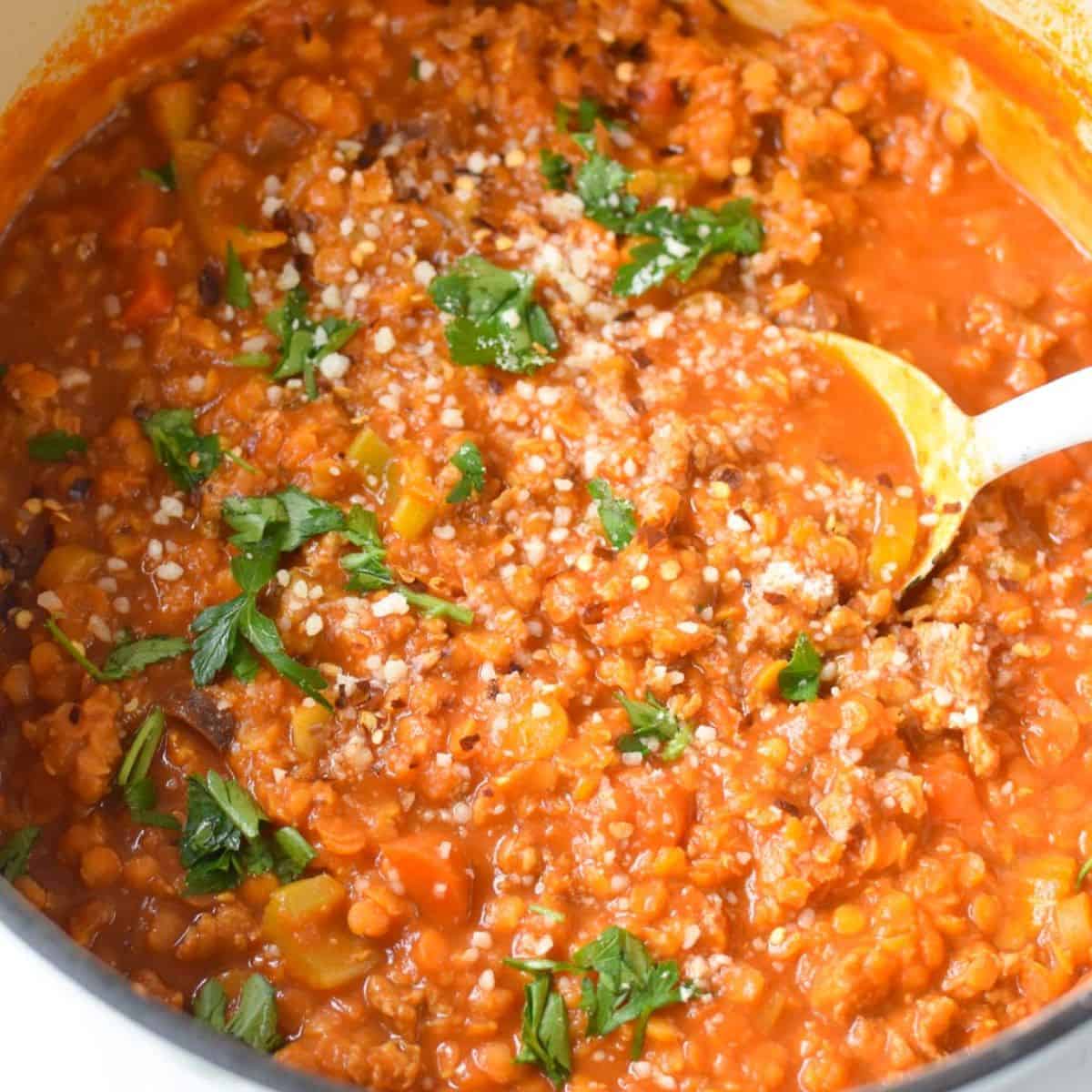Lentil Sausage Soup Recipe
