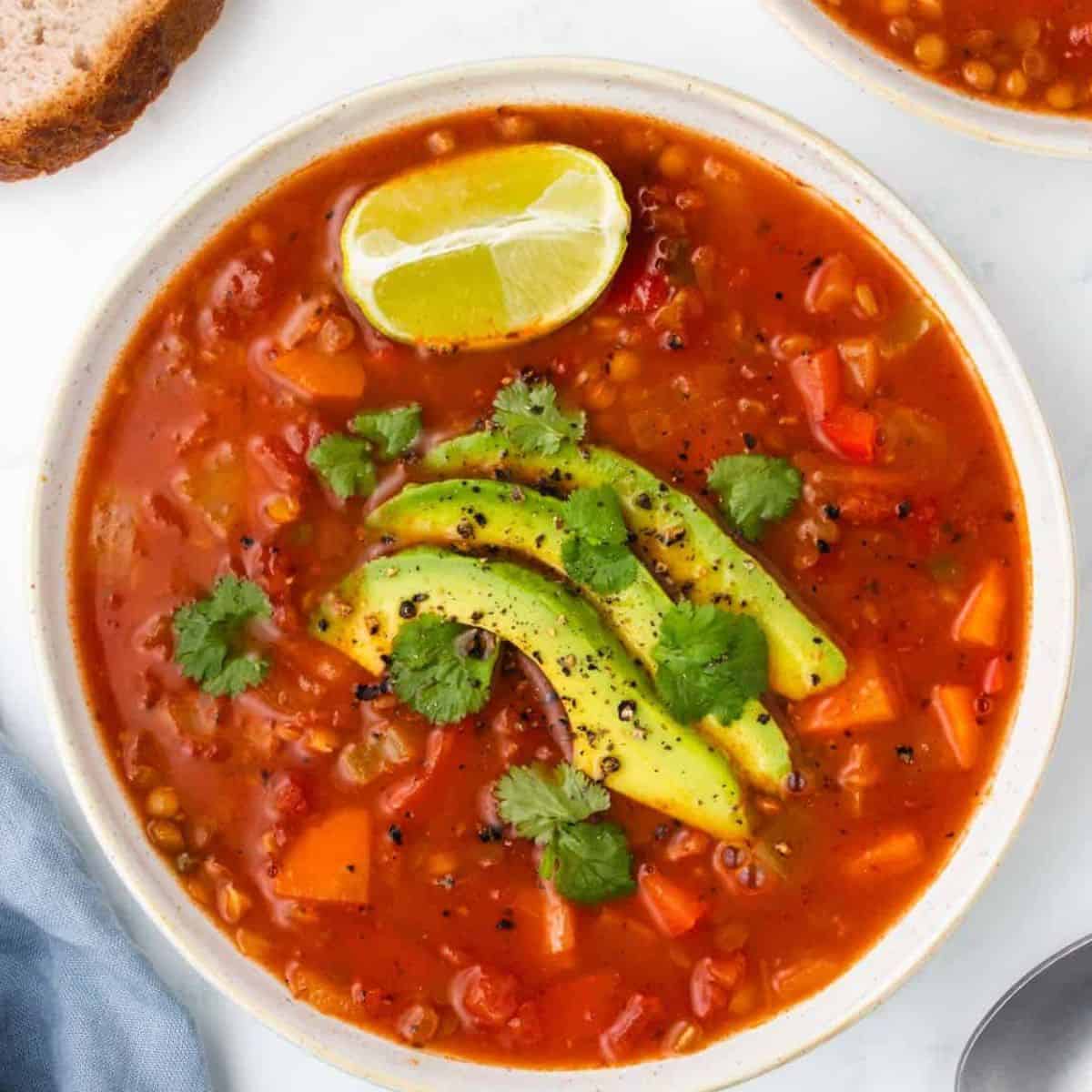 Mexican Lentil Soup (Sopa de Lentejas)