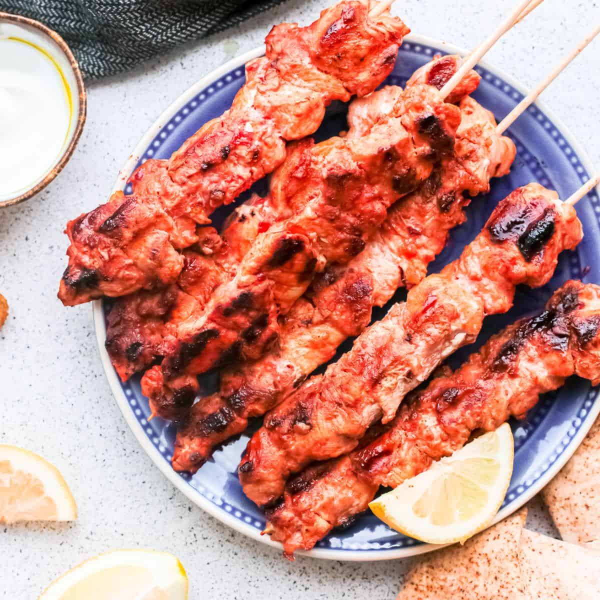 Lebanese Chicken Kebabs