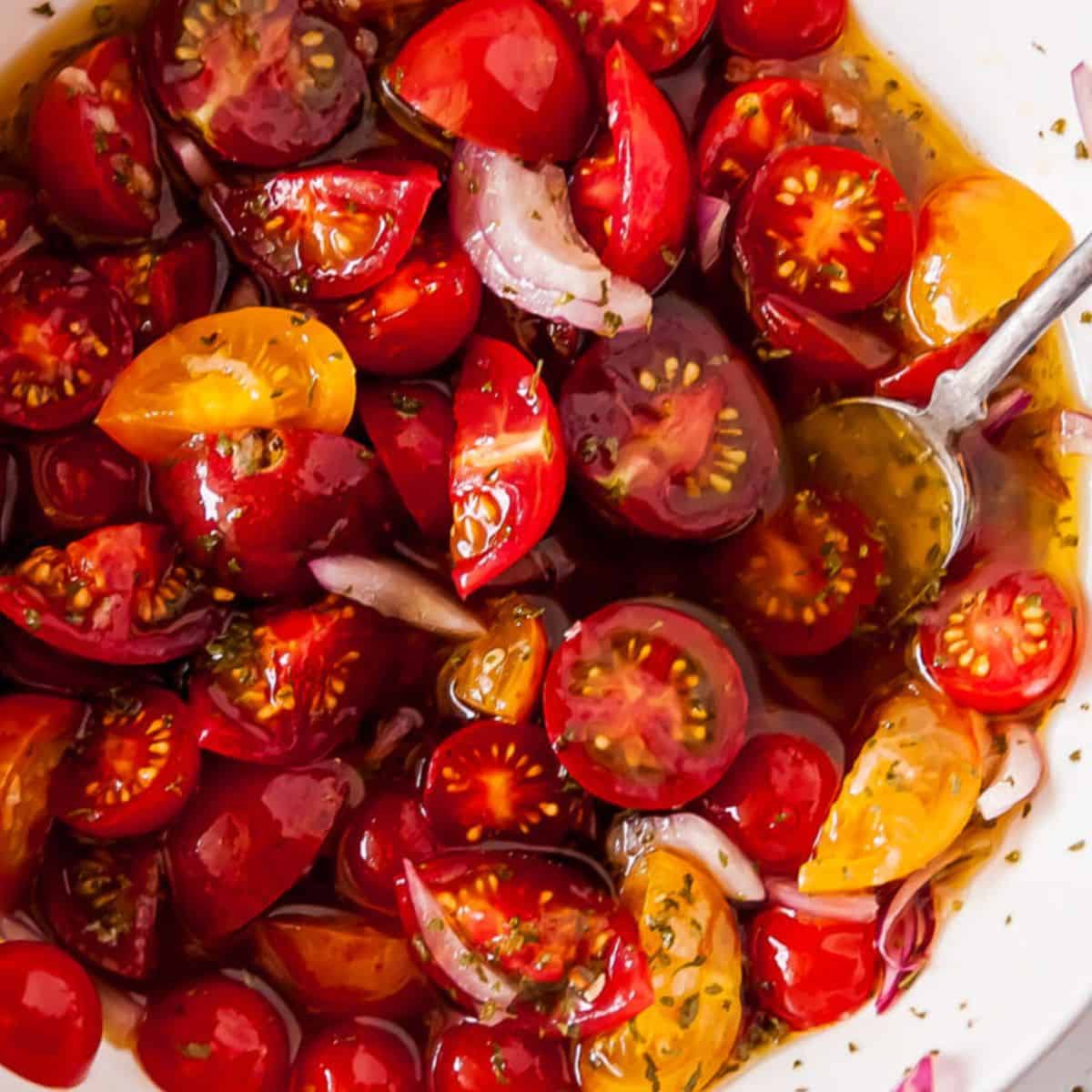 Easy Marinated Tomatoes